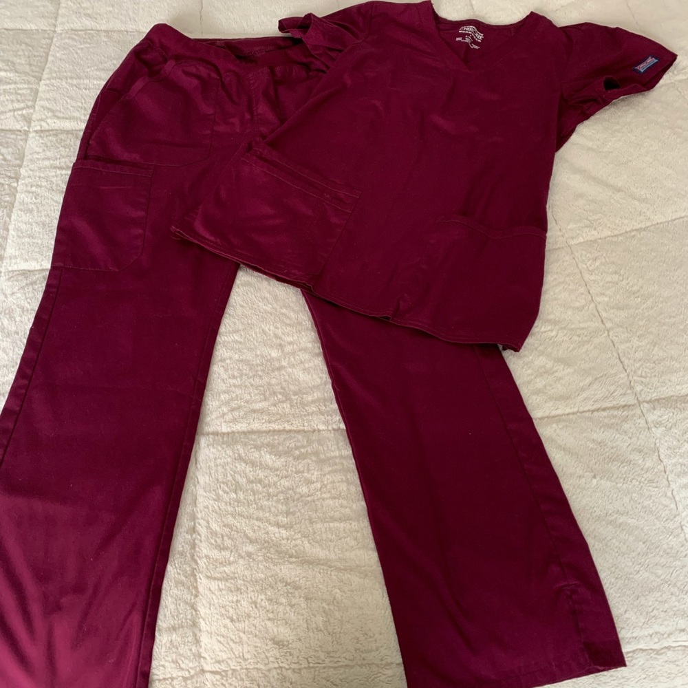 Cherokee workwear plum color set